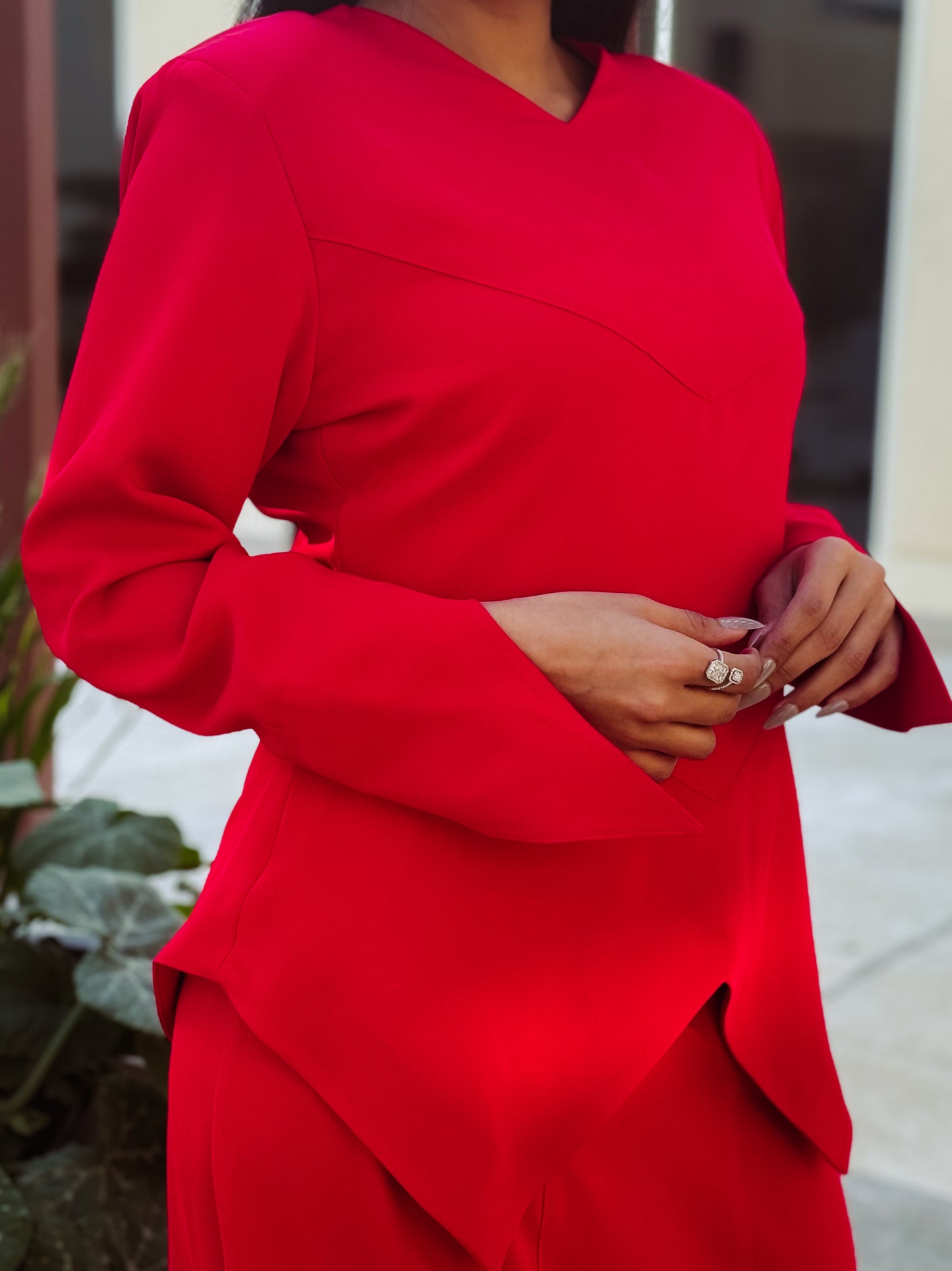red triangle suit