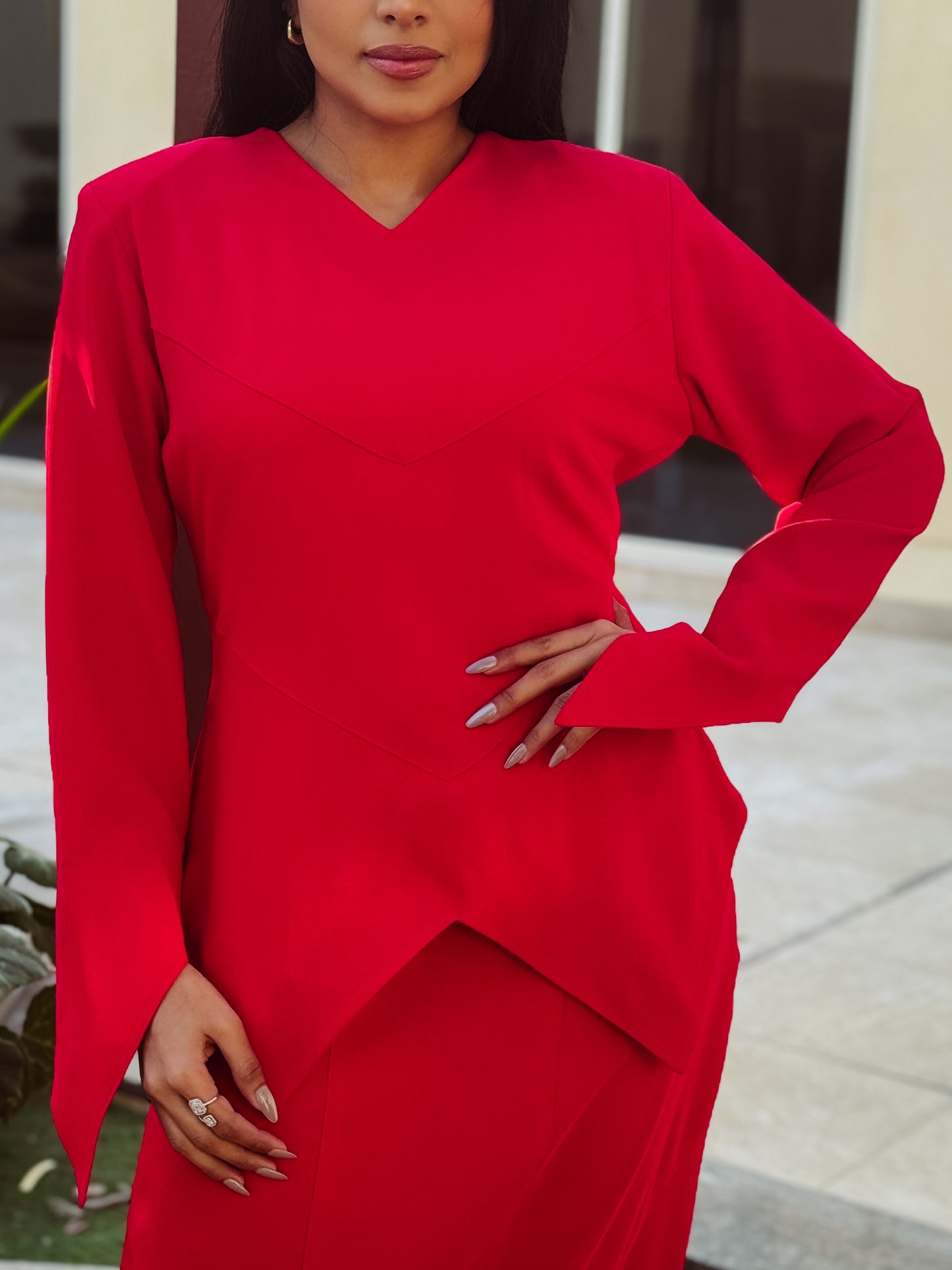 red triangle suit