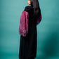 Elegant long jacket - purple